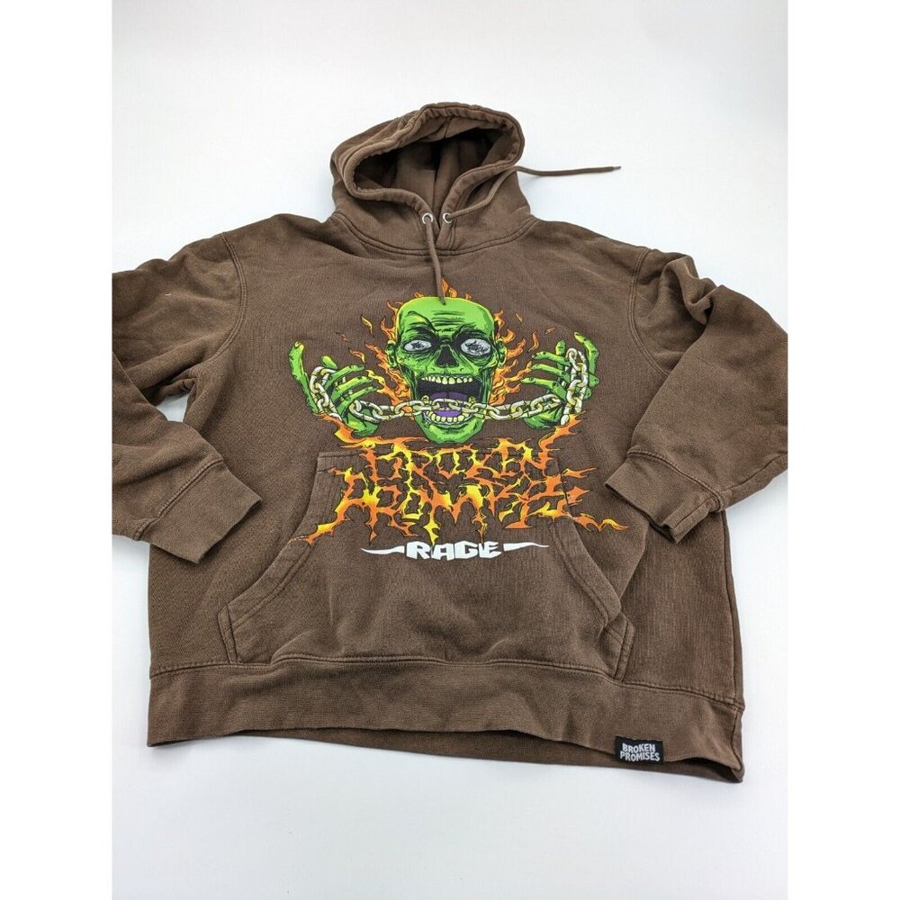 Broken Promises Hooded Sweatshirt Adult‎ M Brown RAGE Still Trying to Forget You